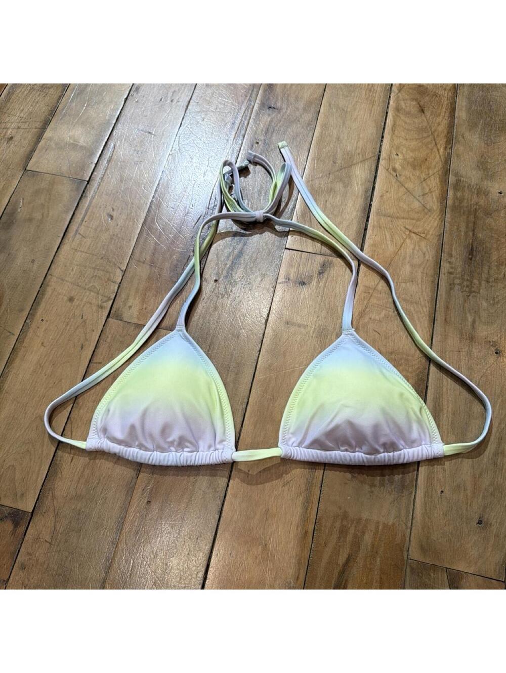 Aerie Women's Multi and Yellow Bikini-and-tankini-top